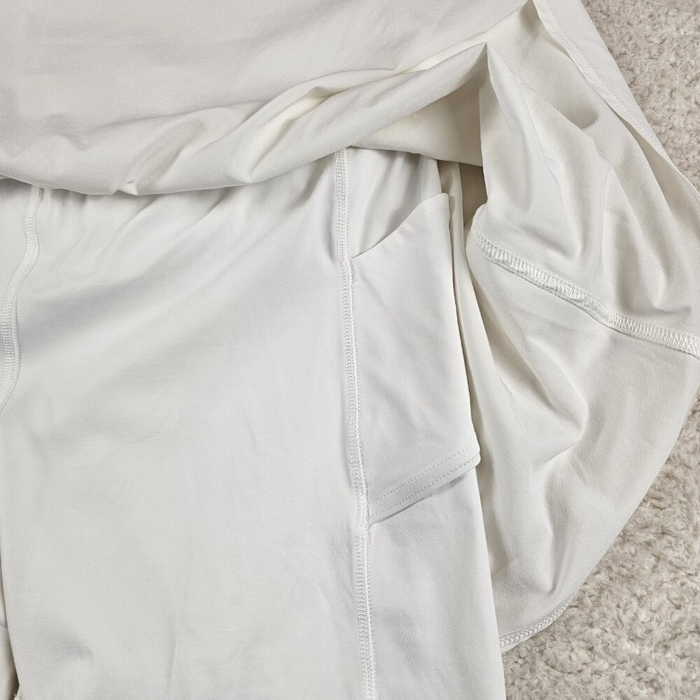 Lululemon Tennis Skirt Women's 12 White Court Rival High Rise Athleisure Running - Picture 10 of 12